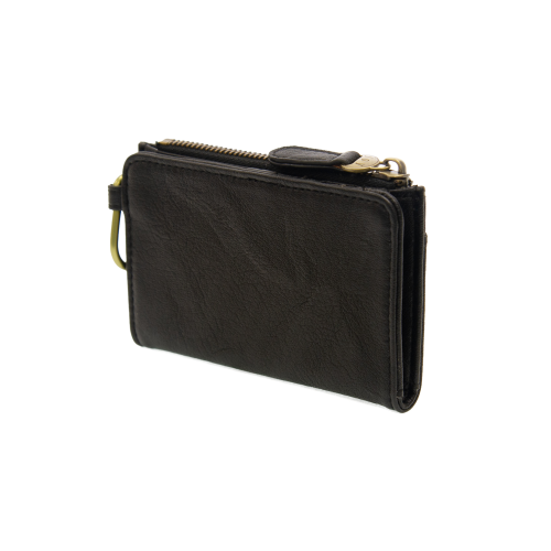 Bobbie Bifold Wallet w/Carabiner Black