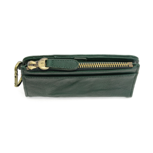 Bobbie Bifold Wallet w/Carabiner Dark Green