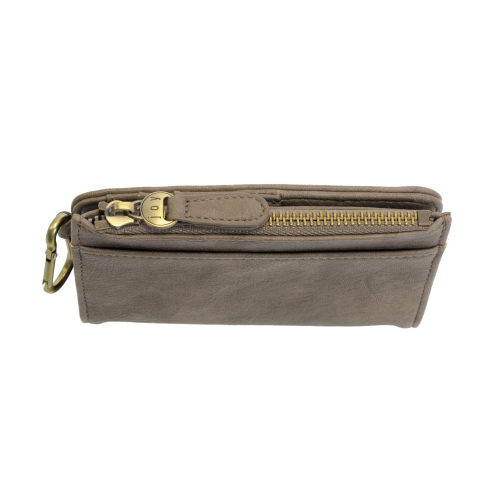 Bobbie Bifold Wallet w/Carabiner Dark Taupe