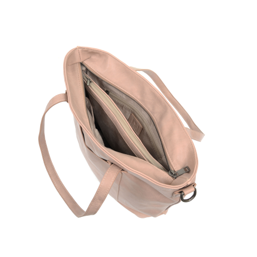 Terri Traveler Top Zip Handbag Pink Whisper