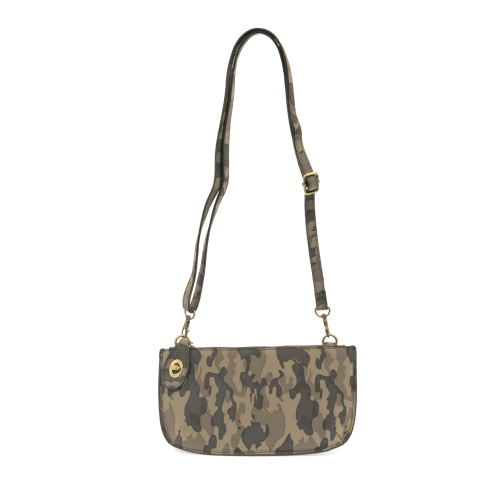 Grey Camo Crossbody or Wristlet Clutch