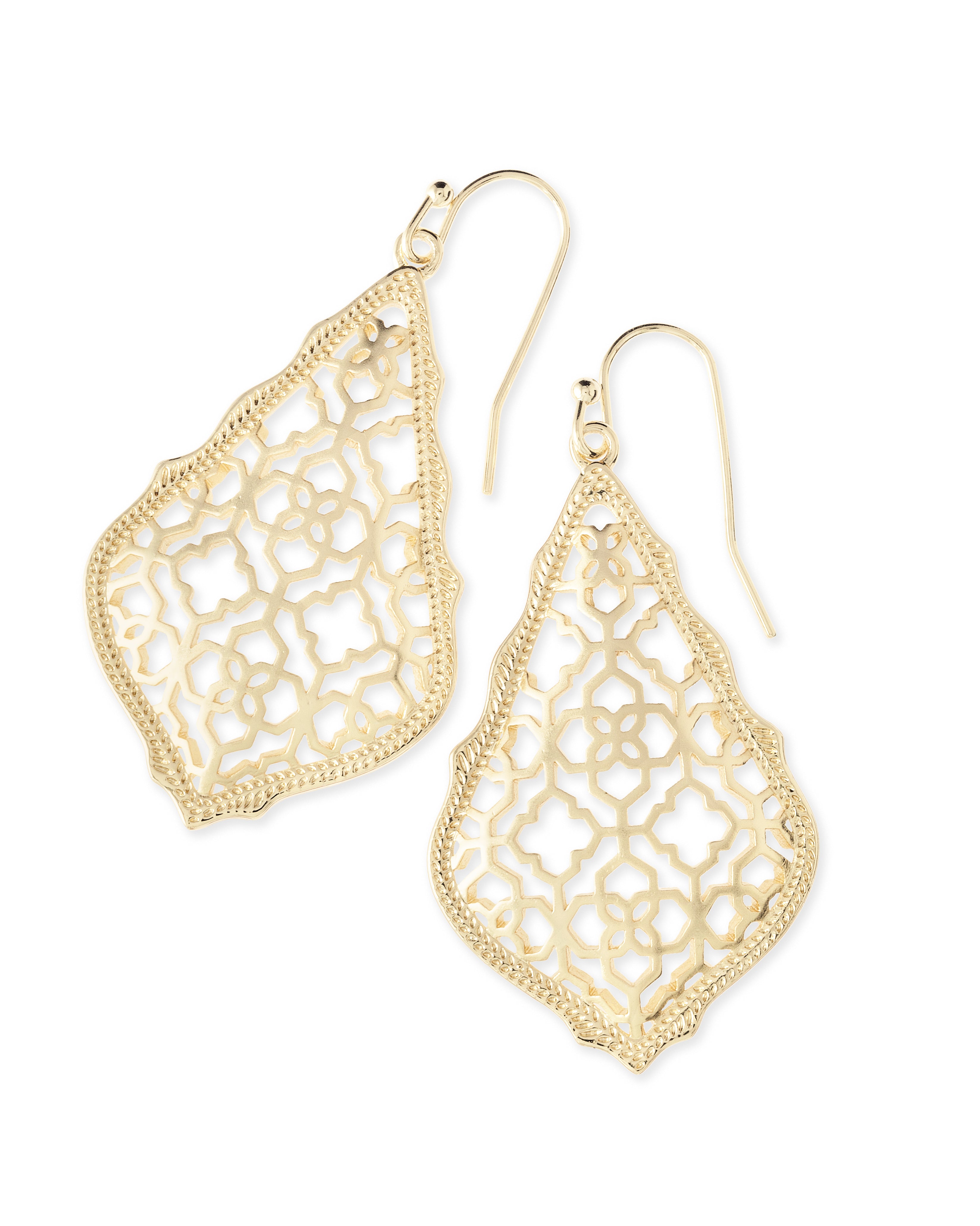 Addie Gold Filigree Earrings