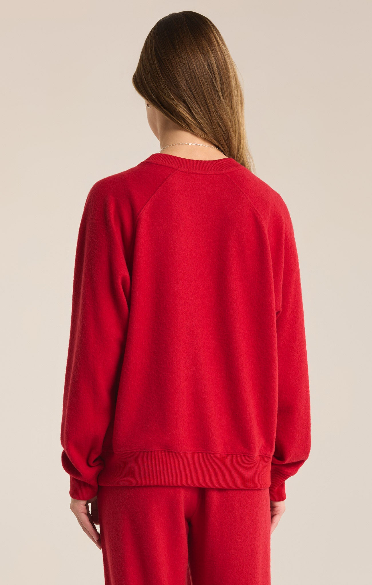 Cassie Merry Long Sleeve Top Haute Red