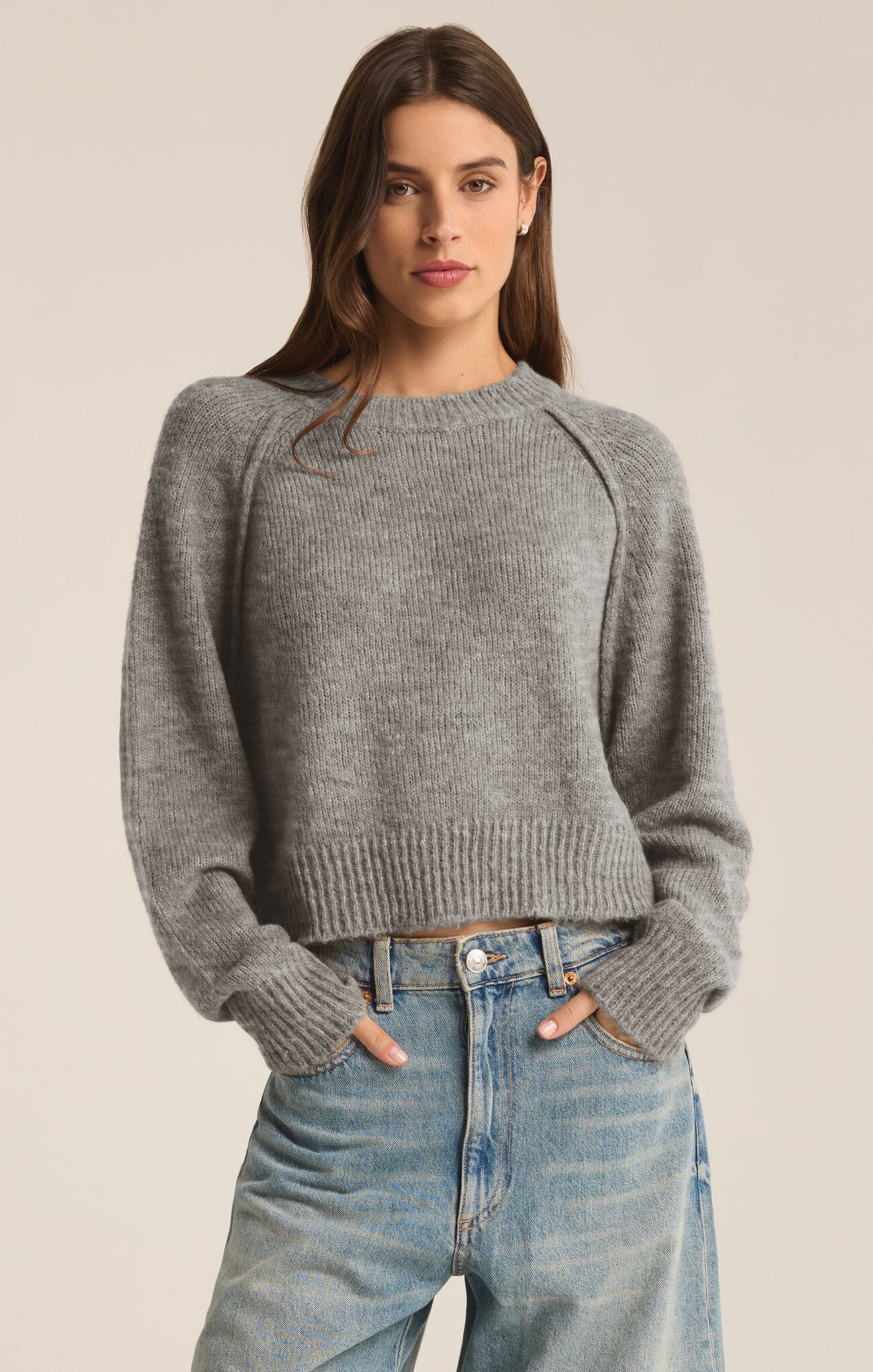 Adrian Sweater Classic Heather Grey