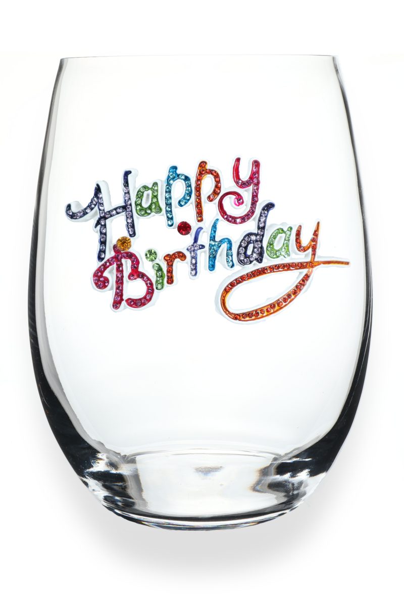 Birthday Stemless Wine Glass