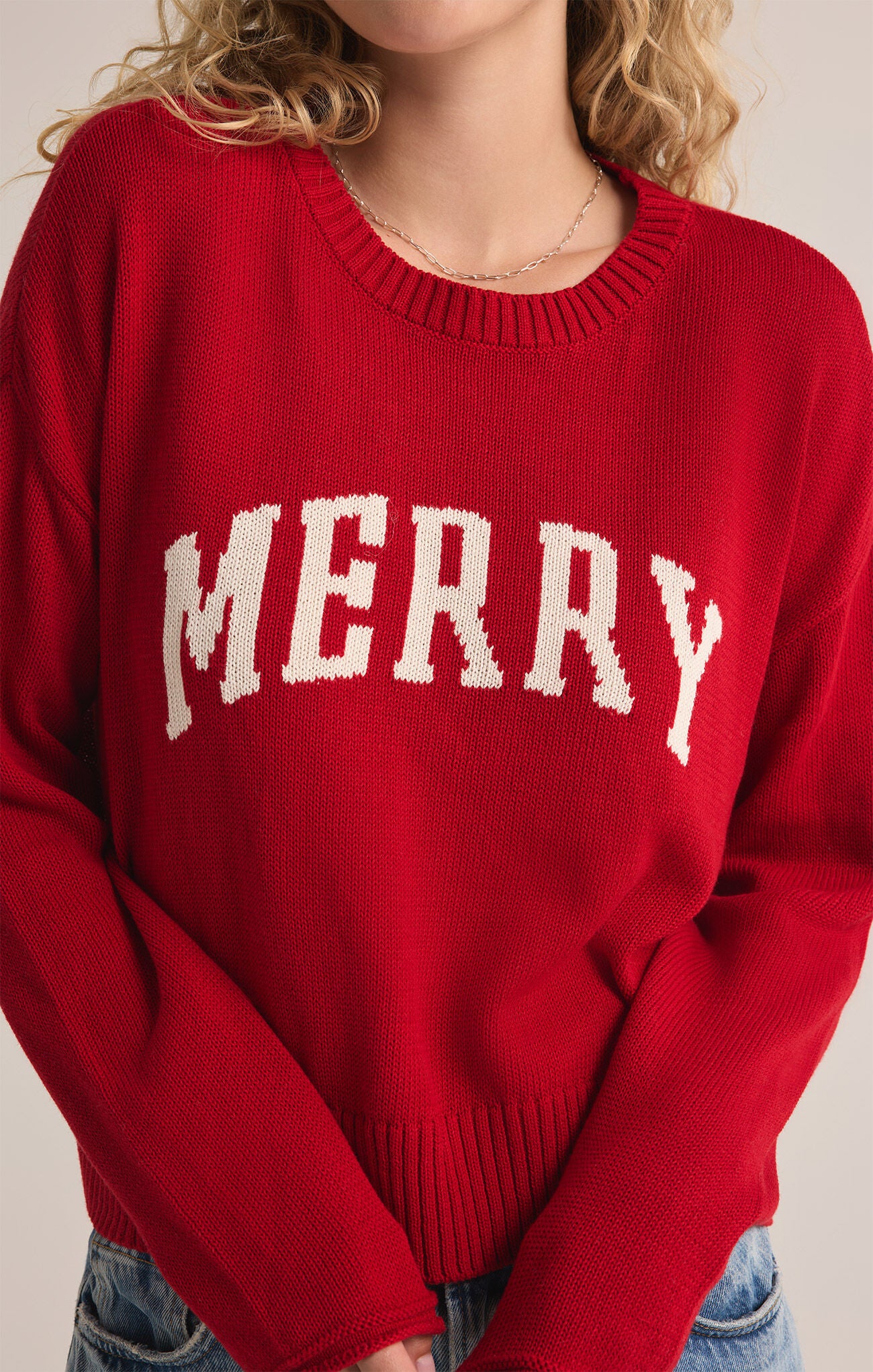 Sienna Merry Sweater Haute Red