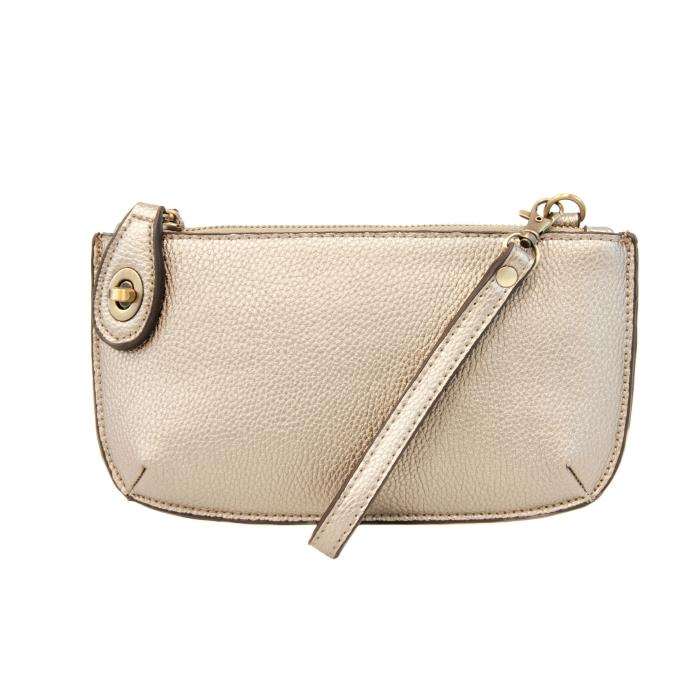 Metallic Pearl Crossbody or Wristlet Clutch