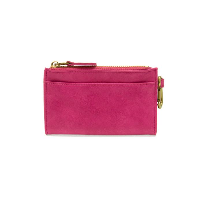 Bobbie Bifold Wallet w/Carabiner Cerise