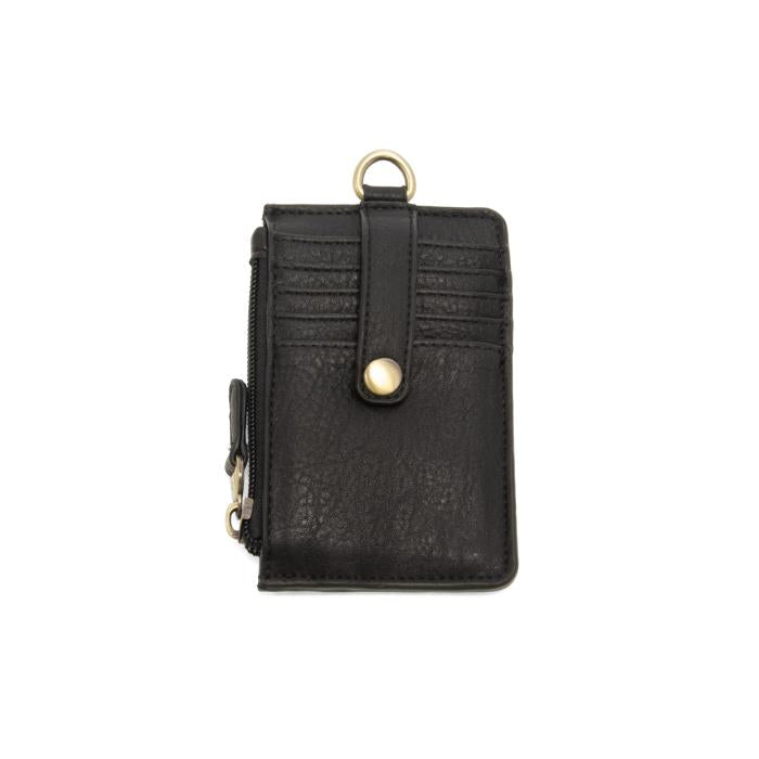 Dolly Small Card Wallet w/Keyring Black