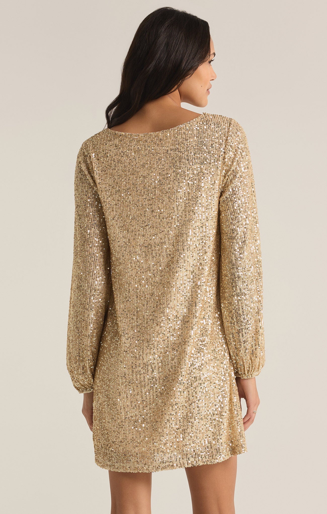 Andromeda Sequin Mini Dress Champagne