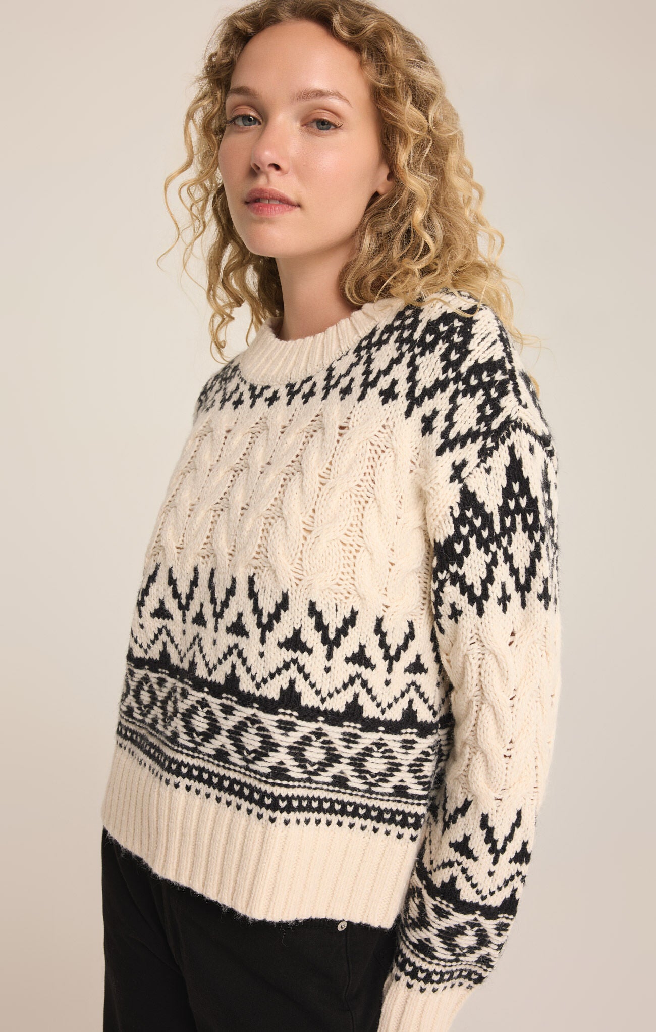 Garland Fairisle Sweater Sea Salt