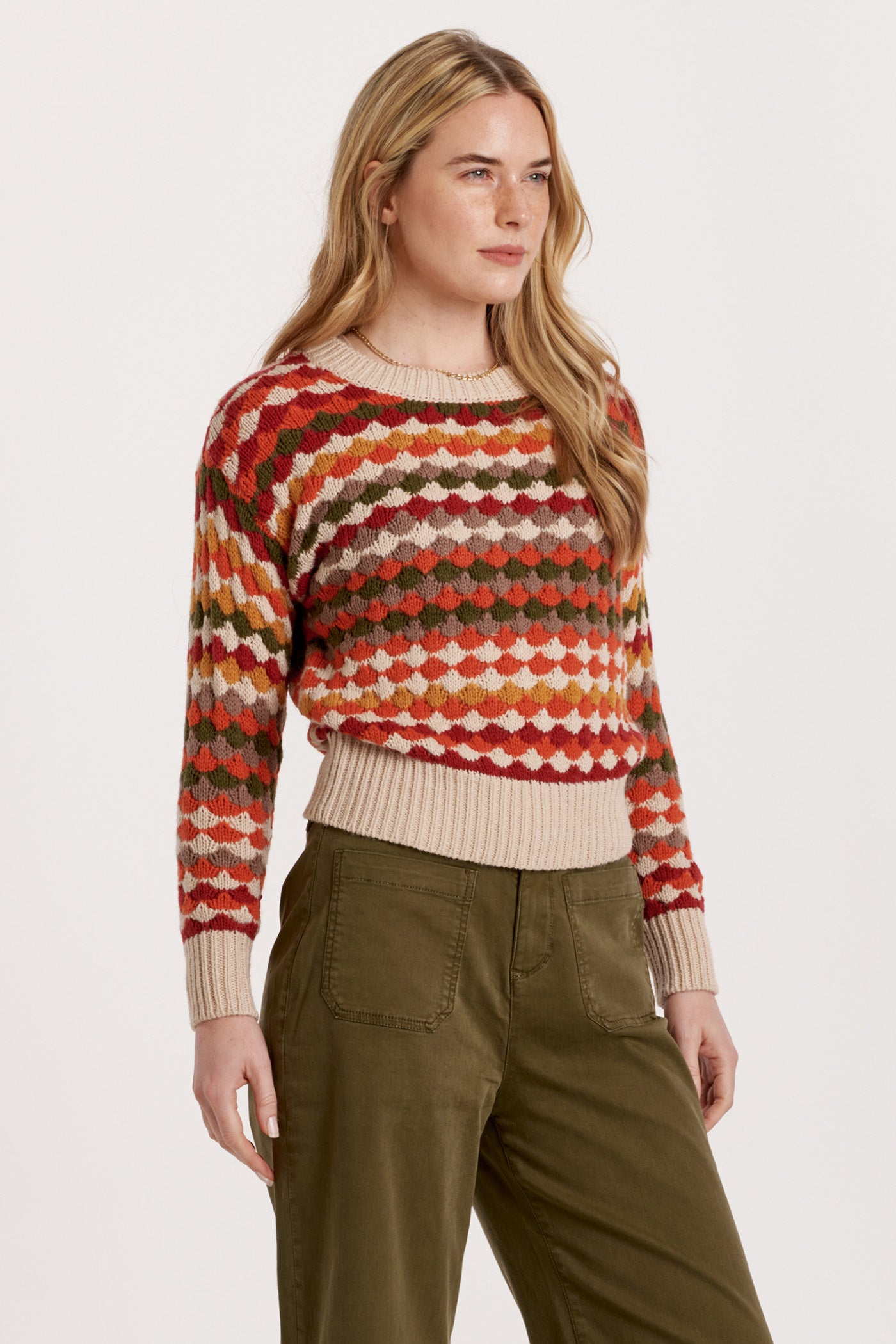 Fabienne Multi Color Long Sleeve Sweater