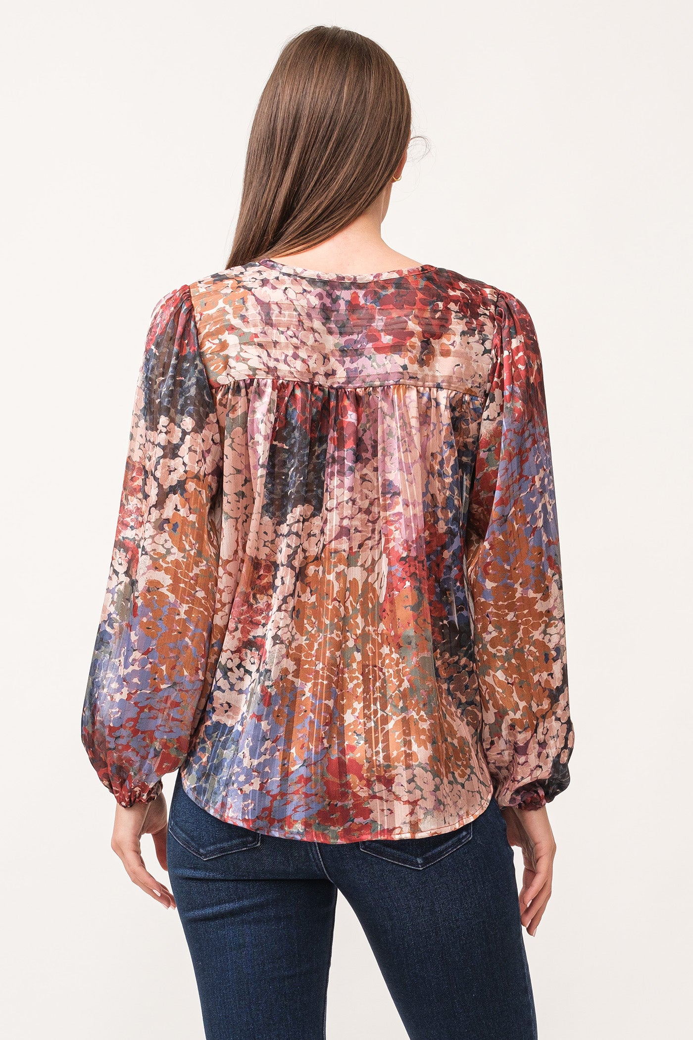 Alessia V-Neck Long Sleeve Blouse Tinsel Garden