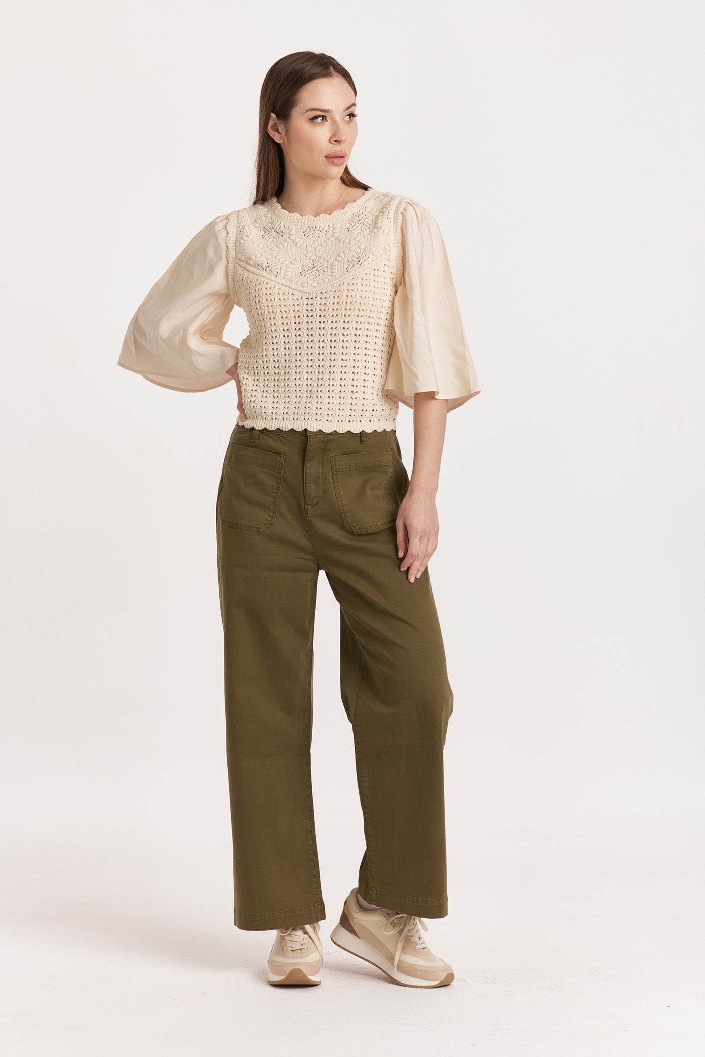 Bristol High-Rise Wide Leg Pants Vineyard