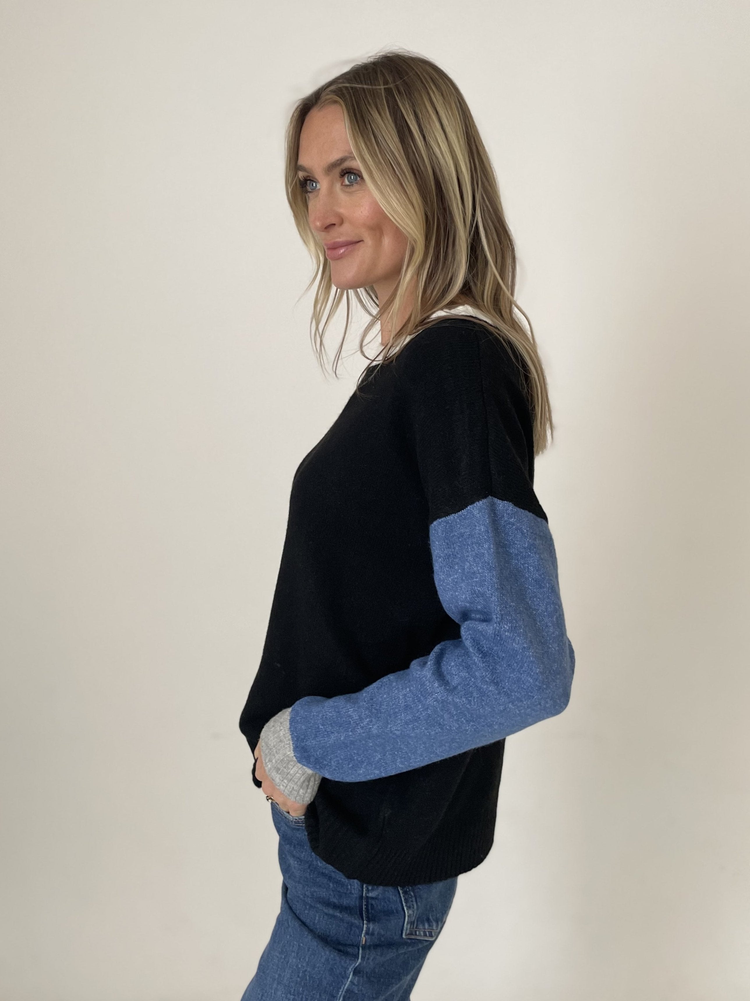 Allison Color Block Sweater