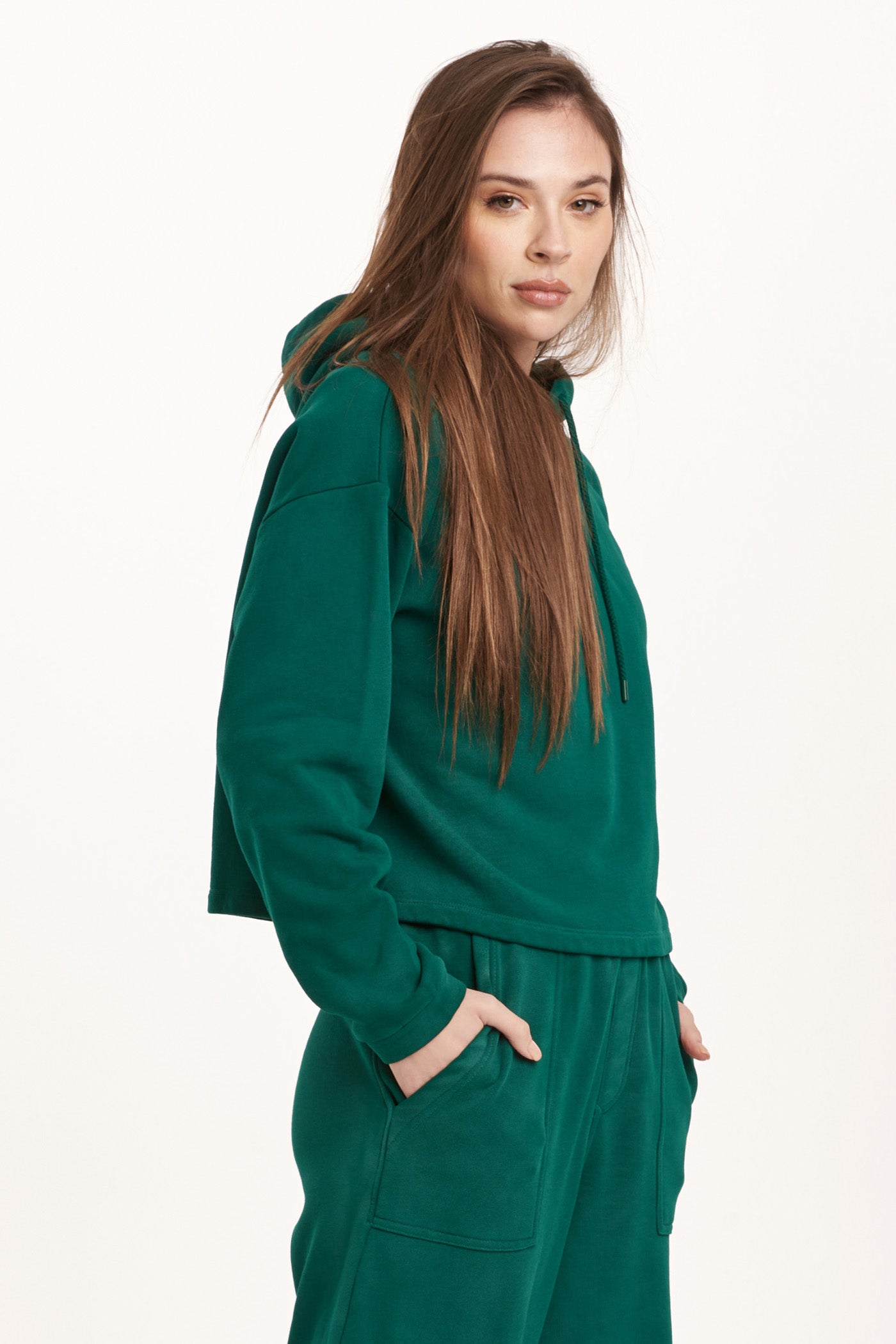 Paxton Hoodie Sweatshirt Deep Emerald