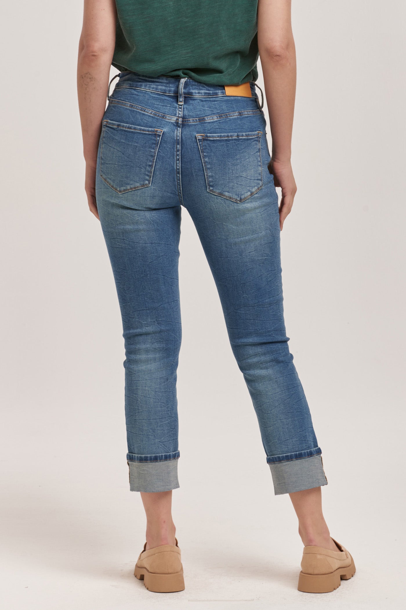 Blaire Cuffed Slim Straight Jeans Radiohead