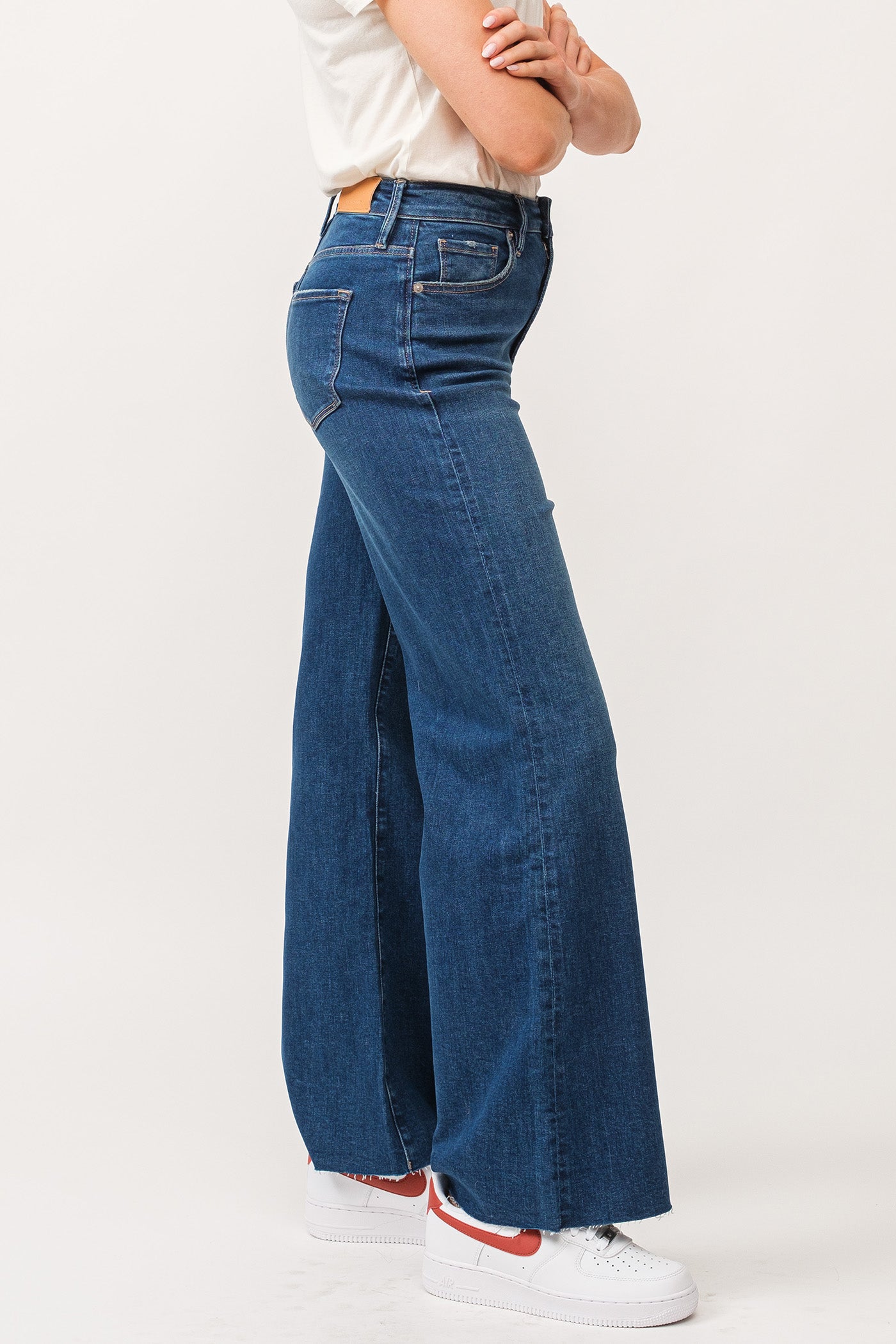 Fiona High Rise Wide Leg Jeans Borealis