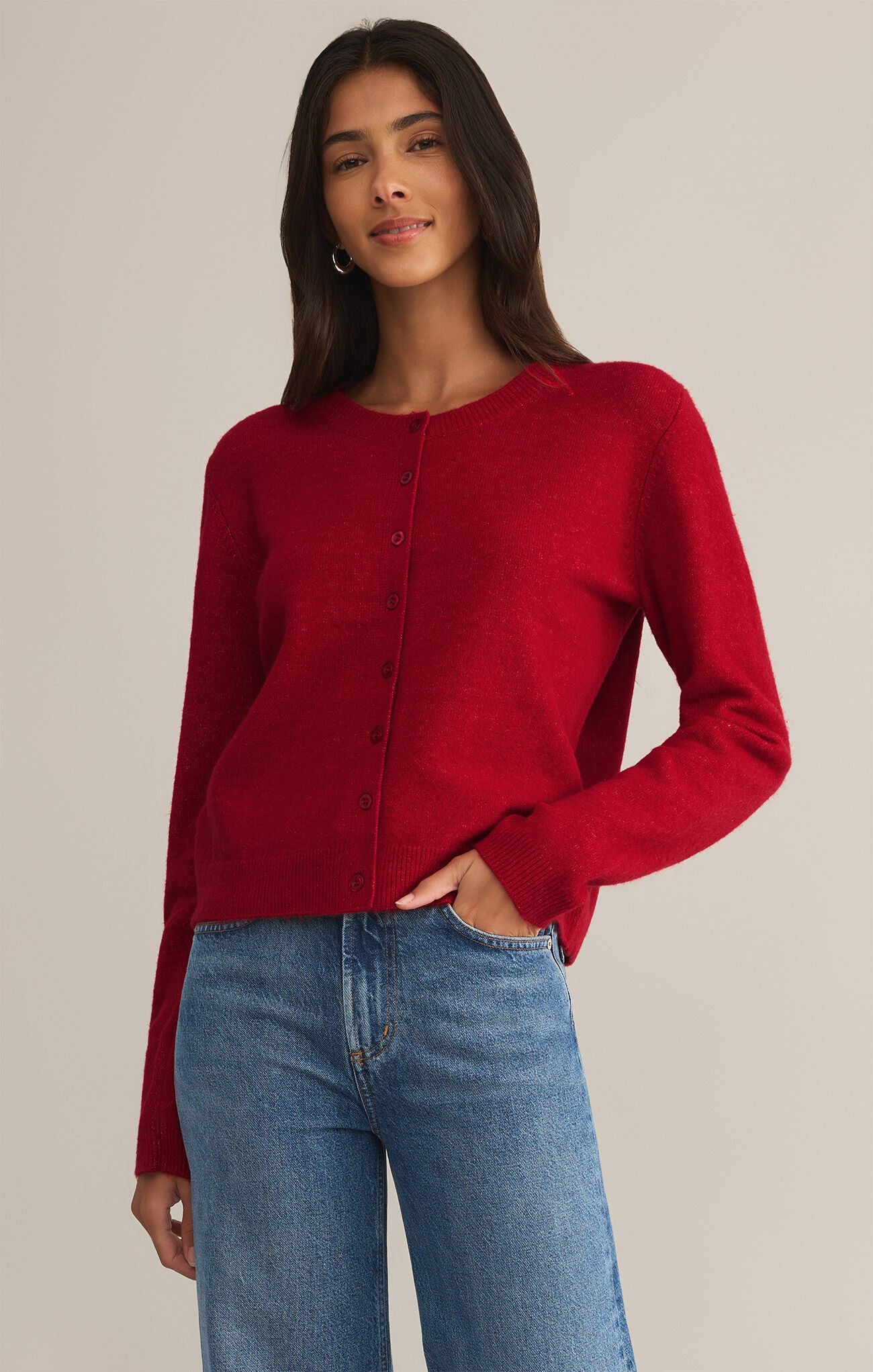 Outlook Cardigan Haute Red