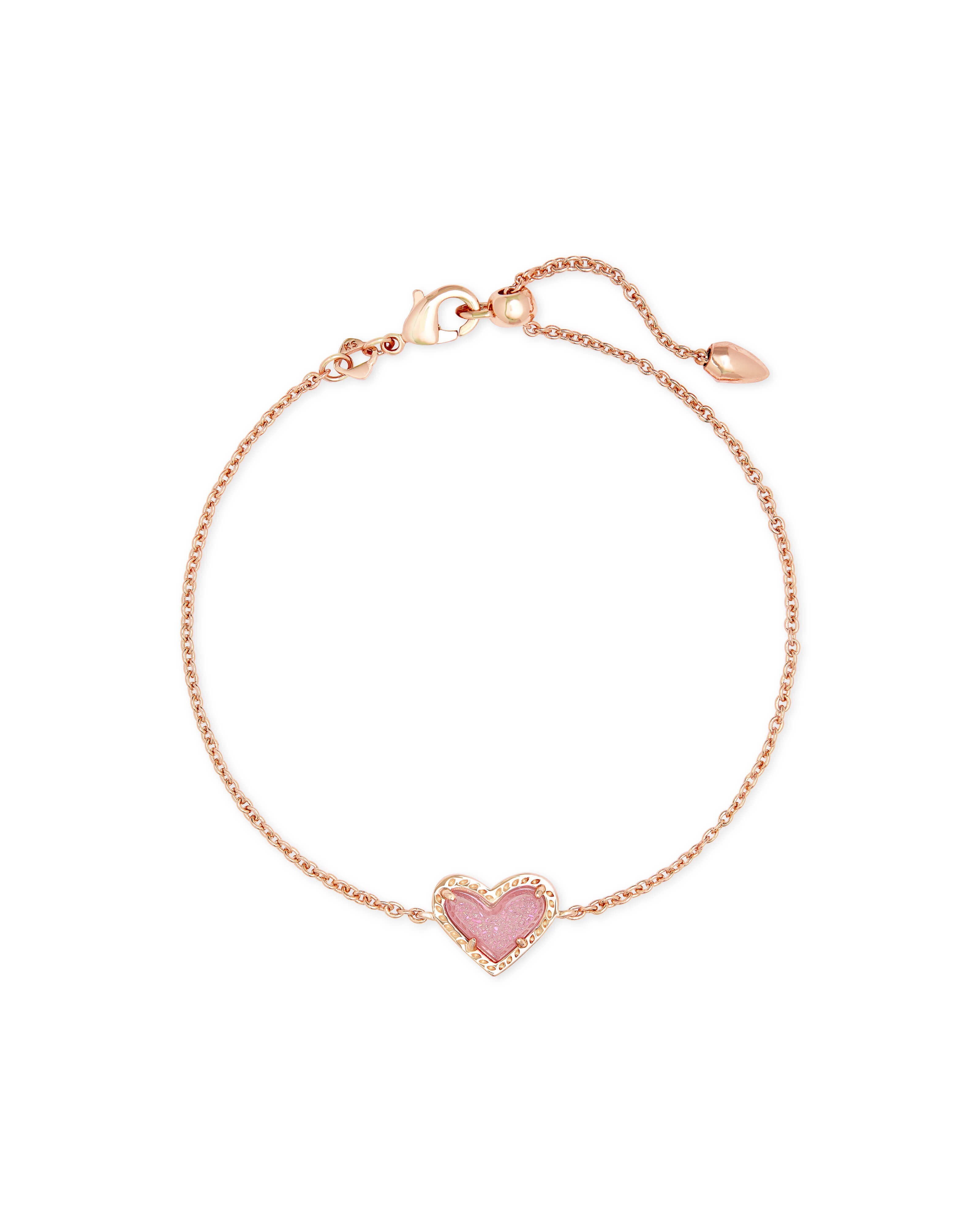 Ari Heart Drusy Bracelet - New Colors 5/24
